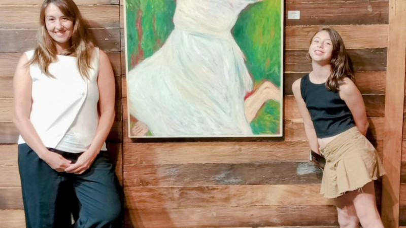 Cecilia Schneiter a través de su vínculo con el arte plástico como "necesidad y trinchera"